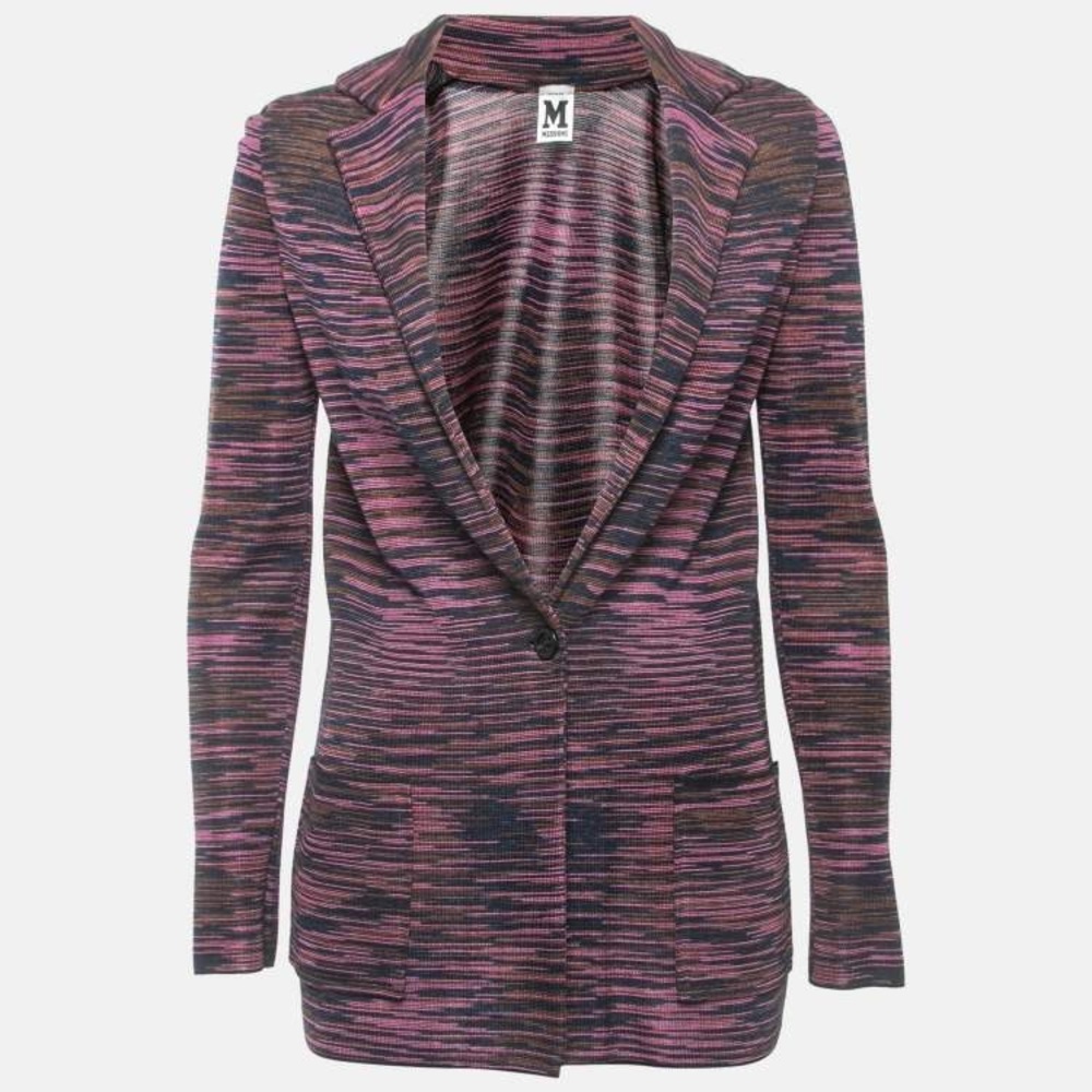 Vintage Missoni Multicolor Striped Blazer made in Italy